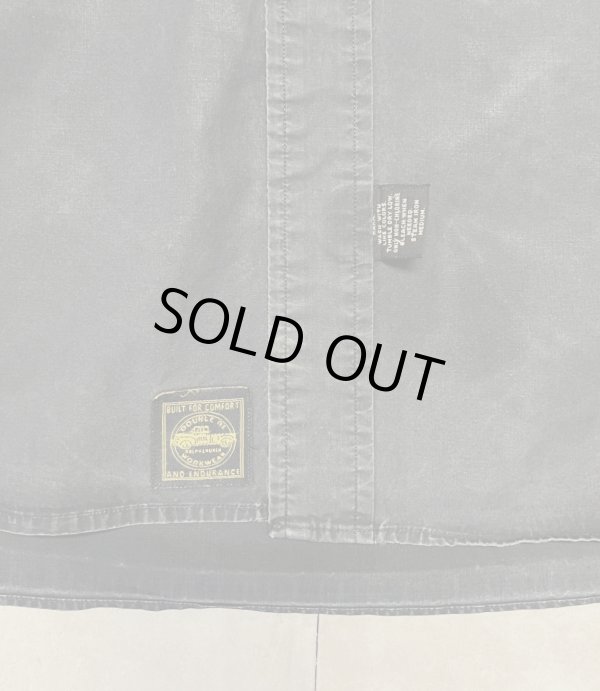 画像3: 90'S RRL 三ツ星タグ ポプリン 半袖 ワークシャツ ブラック (VINTAGE)