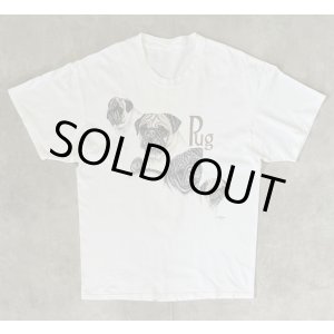 画像: 90'S LAURA ROGERS "PUG" 半袖 Tシャツ ホワイト (VINTAGE)