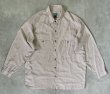 画像1: 90'S PATAGONIA "ヤシの木タグ" マチ付きポケット 長袖 シャツ ベージュ (VINTAGE)