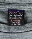 画像2: 90'S PATAGONIA 黒タグ オーバルロゴ刺繍 半袖 ポケット付きTシャツ ブルーグレー USA製 (VINTAGE)