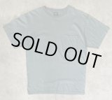 画像: 90'S PATAGONIA 黒タグ オーバルロゴ刺繍 半袖 ポケット付きTシャツ ブルーグレー USA製 (VINTAGE)