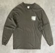 画像1: 90'S PATAGONIA "BENEFICIAL T'S" バックプリント 長袖 Tシャツ カーキ USA製 (VINTAGE)