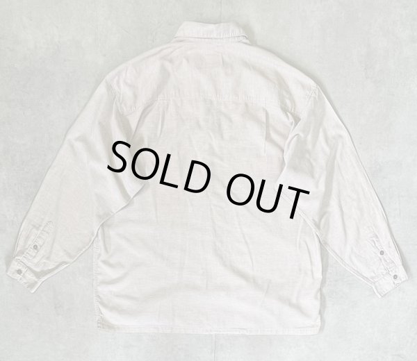 画像4: 90'S PATAGONIA "ヤシの木タグ" マチ付きポケット 長袖 シャツ ベージュ (VINTAGE)