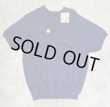 画像: 80'S GEARING UP ラグランスリーブ クルーネック 半袖 スウェットシャツ ネイビー (DEADSTOCK)