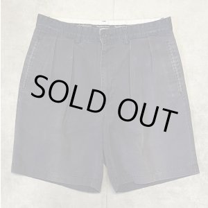画像: 90'S RALPH LAUREN "TYLER SHORT" ツープリーツ チノショーツ フェードネイビー (VINTAGE)
