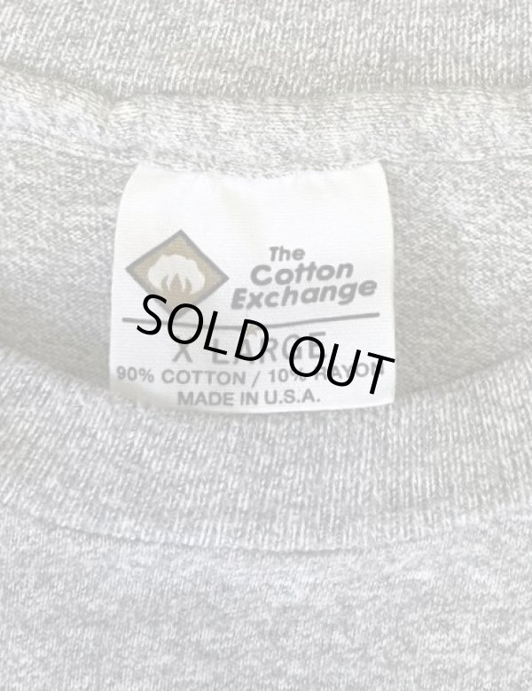 画像2: 90'S THE COTTON EXCHANGE "MICHIGAN" シングルステッチ 半袖 Tシャツ ヘザーグレー USA製 (VINTAGE)