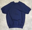 画像5: 80'S GEARING UP ラグランスリーブ クルーネック 半袖 スウェットシャツ ネイビー (DEADSTOCK)