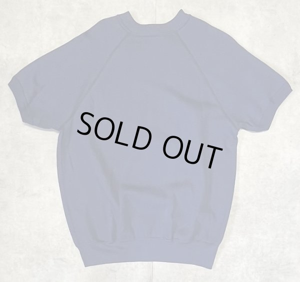 画像5: 80'S GEARING UP ラグランスリーブ クルーネック 半袖 スウェットシャツ ネイビー (DEADSTOCK)