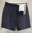 画像3: 90'S RALPH LAUREN "TYLER SHORT" ツープリーツ チノショーツ フェードネイビー (VINTAGE)