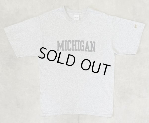 画像1: 90'S THE COTTON EXCHANGE "MICHIGAN" シングルステッチ 半袖 Tシャツ ヘザーグレー USA製 (VINTAGE)