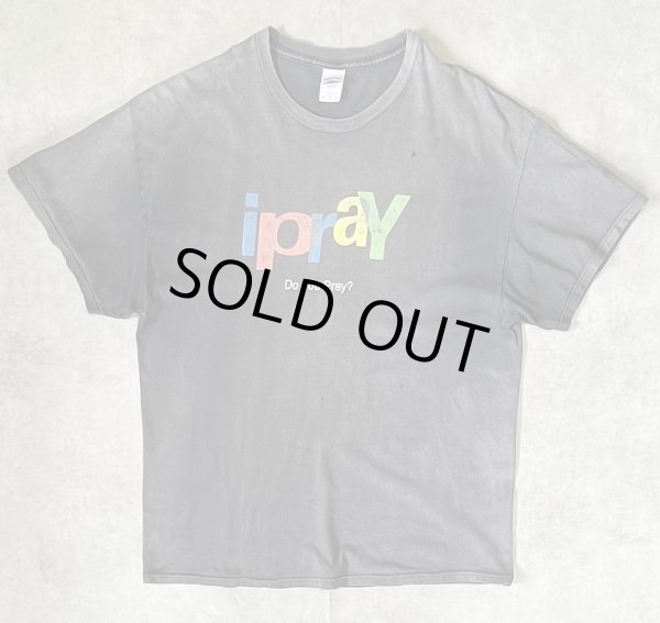 画像1: 90'S ipray 半袖 Tシャツ フェードブラック (VINTAGE)
