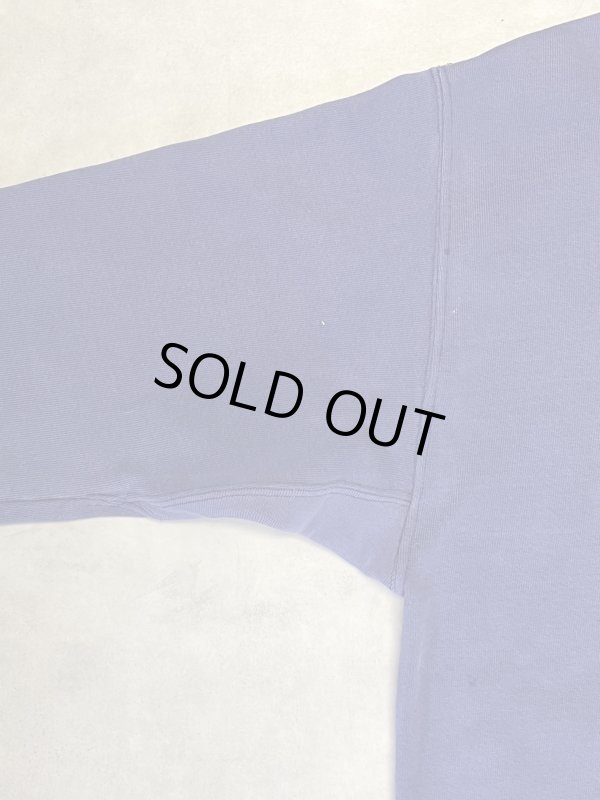 画像4: 90'S RUSSELL ATHLETIC "HIGH COTTON" 前V&脇の下ガゼット付き クルーネック スウェットシャツ ナス紺 USA製 (VINTAGE)