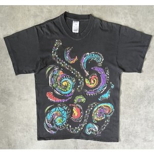 画像: 90'S GILDA MARX シングルステッチ 半袖 Tシャツ フェードブラック USA製 (VINTAGE)