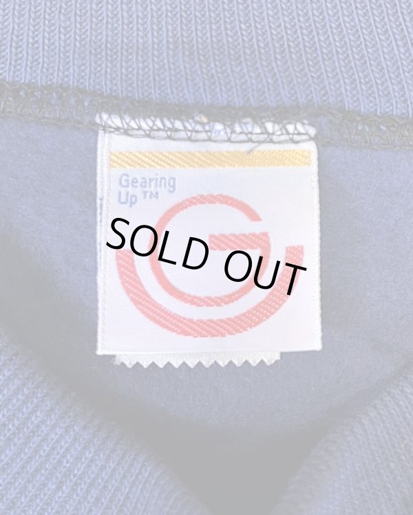 画像2: 80'S GEARING UP ラグランスリーブ クルーネック 半袖 スウェットシャツ ネイビー (DEADSTOCK)