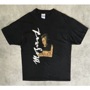 画像: 90'S MOZART シングルステッチ 両面プリント 半袖 Tシャツ ブラック USA製 (VINTAGE)