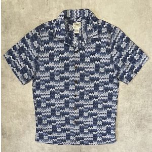 画像: 00'S LL Bean コットン 半袖 オープンカラーシャツ 総柄 (VINTAGE)