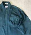 画像3: CLUB INTERNATIONAL シルク100% 長袖 シャツ ダークグリーン (VINTAGE)
