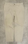 画像1: 70'S ABERCROMBIE & FITCH "SAFARI" チノパンツ TALONアルミジップ ベージュ (VINTAGE)