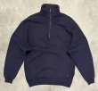 画像1: 80'S LL Bean by RUSSELL ATHLETIC ハーフジップ スウェットシャツ ネイビー USA製 (VINTAGE)