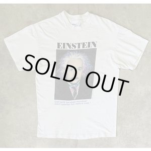 画像: 90'S EINSTEIN シングルステッチ 半袖 Tシャツ ホワイト USA製 (VINTAGE)