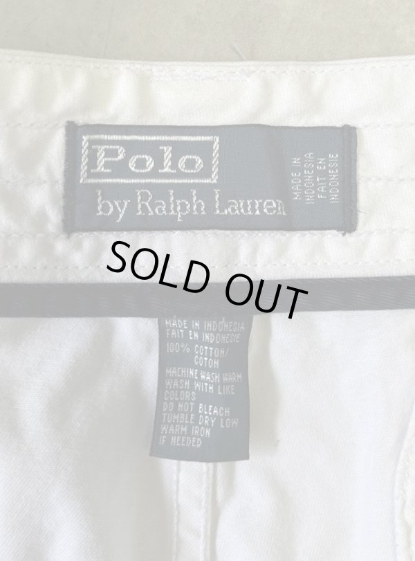 画像2: 90'S RALPH LAUREN カーゴショーツ ホワイト (VINTAGE)