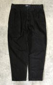 画像1: 90'S RALPH LAUREN "ANDREW PANT" ツープリーツ チノパンツ ブラック W35L30 (VINTAGE)