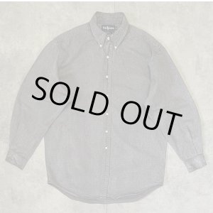 画像: 80'S RALPH LAUREN "BLACK COVERT" 長袖 BDシャツ ブラック USA製 (VINTAGE)