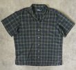 画像1: 90'S RALPH LAUREN コットン 半袖 オープンカラーシャツ チェック柄 (VINTAGE)