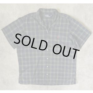 画像: 90'S RALPH LAUREN コットン 半袖 オープンカラーシャツ チェック柄 (VINTAGE)