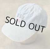 画像: 90'S RALPH LAUREN POLO SPORT "USA POLO" シャンブレー ベースボールキャップ ブルー USA製 (VINTAGE)