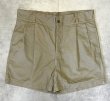 画像1: 50'S イタリア軍 コットン100% ボタンフライ プリーツ入り チノショーツ ベージュ (MINT CONDITION)