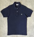 画像1: 80'S CHEMISE LACOSTE ポロシャツ ネイビー フランス製 (VINTAGE)