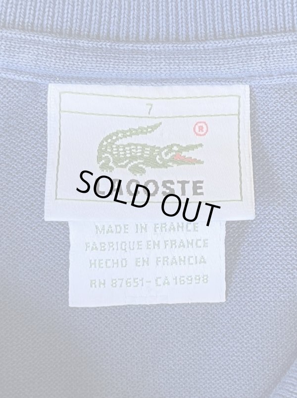 画像2: 80'S CHEMISE LACOSTE ポロシャツ ダークブルー フランス製 (VINTAGE)