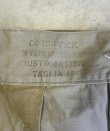 画像2: 50'S イタリア軍 コットン100% ボタンフライ プリーツ入り チノショーツ ベージュ (MINT CONDITION)