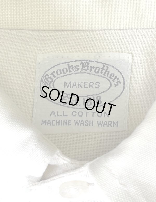 画像2: 60'S BROOKS BROTHERS "MAKERS" 6ボタン オックスフォード BDシャツ 生成り USA製 (VINTAGE)