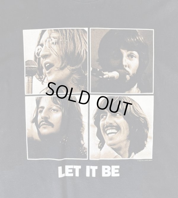 画像3: 90'S THE BEATLES "LET IT BE" 両面プリント 半袖 Tシャツ ブラック (VINTAGE)