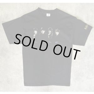 画像: 90'S THE BEATLES 袖プリント入り 半袖 Tシャツ ブラック USA製 (VINTAGE)