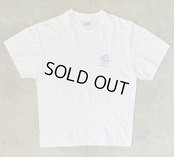 画像3: 00'S INTEL INSIDE "PENTIUMIII" 両面プリント 半袖 Tシャツ ホワイト (VINTAGE)