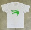 画像1: 80'S NEWPORT シングルステッチ 半袖 Tシャツ ホワイト USA製 (DEADSTOCK)
