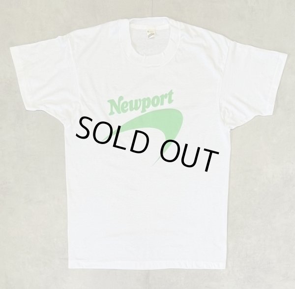 画像1: 80'S NEWPORT シングルステッチ 半袖 Tシャツ ホワイト USA製 (DEADSTOCK)