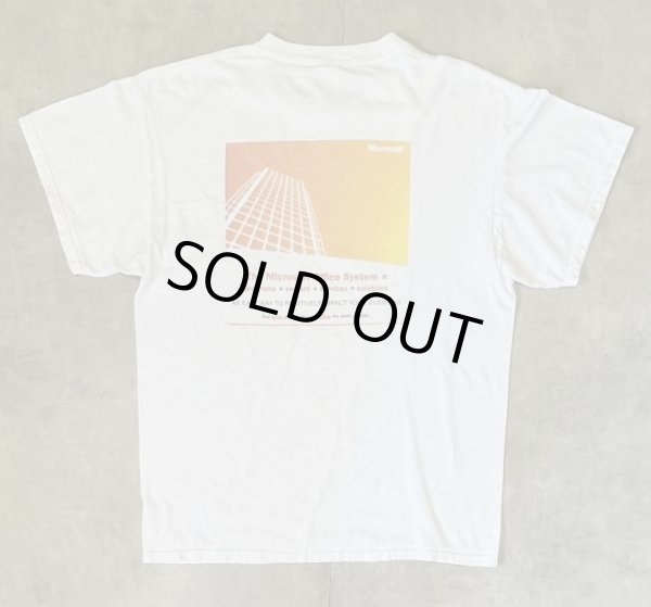画像1: 90'S MICROSOFT OFFICE 両面プリント 半袖 Tシャツ ホワイト (VINTAGE)