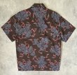 画像3: RALPH LAUREN "POLO JEANS" コットン 半袖 オープンカラーシャツ ブラウン/総柄 (VINTAGE)