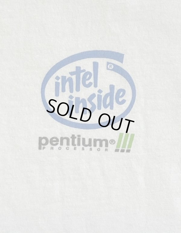 画像5: 00'S INTEL INSIDE "PENTIUMIII" 両面プリント 半袖 Tシャツ ホワイト (VINTAGE)