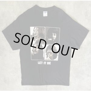 画像: 90'S THE BEATLES "LET IT BE" 両面プリント 半袖 Tシャツ ブラック (VINTAGE)