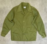 画像: 60'S TOWNCRAFT "PENN-PREST" オープンカラーシャツ オリーブ (VINTAGE)