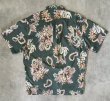 画像3: 90'S RALPH LAUREN "POLO SPORT" コットン 半袖 オープンカラーシャツ オリーブ/花柄 (VINTAGE)