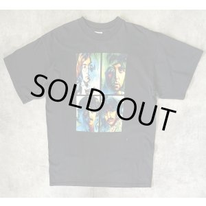 画像: 00'S THE BEATLES 半袖 Tシャツ フェードブラック (VINTAGE)