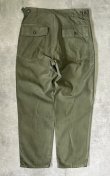 画像5: 60'S アメリカ軍 US ARMY "OG107" 初期モデル コットンサテン 平ボタン ベイカーパンツ ツートンカラー (VINTAGE)