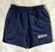 画像1: アメリカ軍 US NAVY ナイロン トレーニングショーツ ネイビー (VINTAGE)