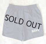 画像: アメリカ軍 US NAVY ナイロン トレーニングショーツ ネイビー (VINTAGE)